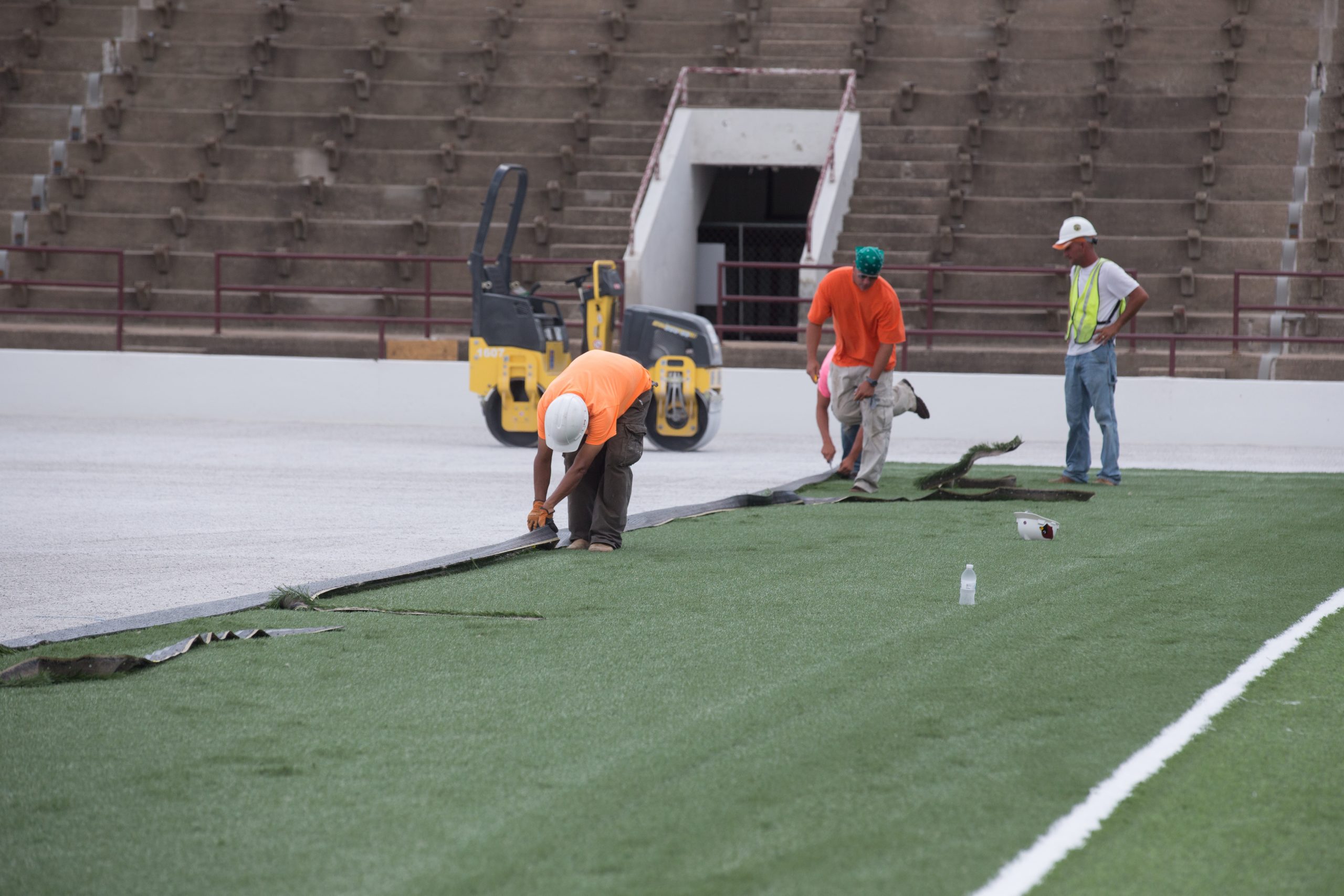 Athletic Field Artificial Turf Installation